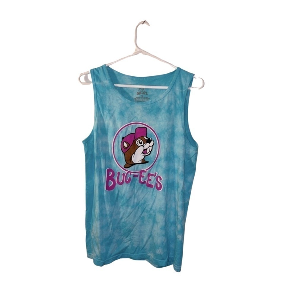 Buc-ee’s Blue Tie-Dye Men’s Tank (Small)